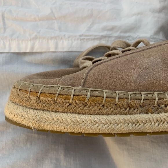 Zara Trafaluc espadrilles lace up flats EU39 suede upper - Picture 8 of 11